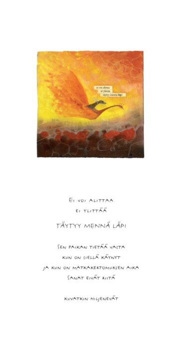 Täytyy mennä läpi (runokortti)