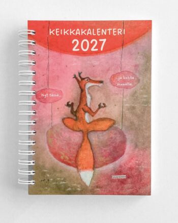Keikkakalenteri 2027 - A6-kokoinen kalenteri kettukuvituksella